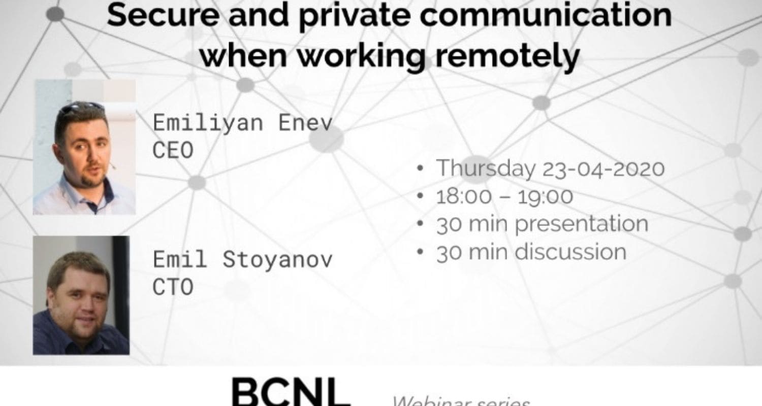 ReCheck Discusses Secure Communication in a Webinar Hosted by the BCNL