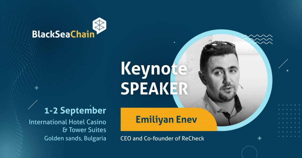 Emiliyan Enev ReCheck BlackSeaChain 2022 speaker